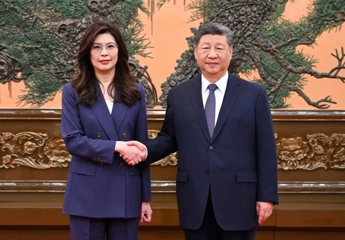 دیدار رهبر مخالفان تایوان با رئیس‌جمهور چین در پکن

