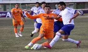 پیروزی تیم فوتبال داماش گیلان برابر مس نوین کرمان