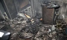 سوختگی پدر و پسر در حریق منزل مسکونی + تصاویر