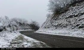 بارش برف در نقاط مرتفع سمنان به ۱۳ سانتیمتر رسید