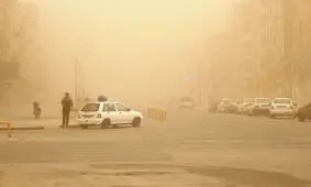 عکس/ افزایش غلظت گرد و غبار در اهواز
