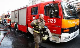 آتش سوزی در پارکینگ ساختمان/نجات ۵۰ نفر از میان دود وآتش