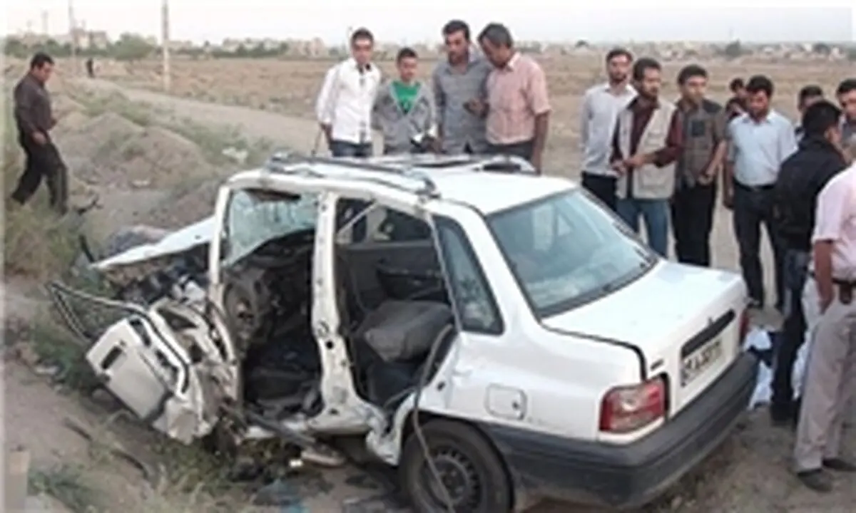 5 کشته و مصدوم در تصادف شاخ به شاخ 2 پراید