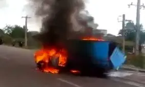 تصادف و انفجار وانت در همدان یک کشته برجای گذاشت