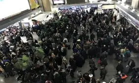 تاخیر گسترده و کنسلی ‌برخی قطارها به علت بارش برف