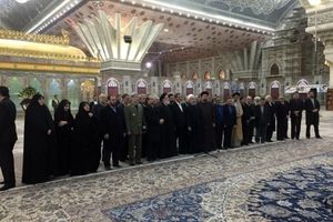 تجدید میثاق رئیس جمهور و اعضای هیئت دولت با آرمان‌های امام و شهدا
