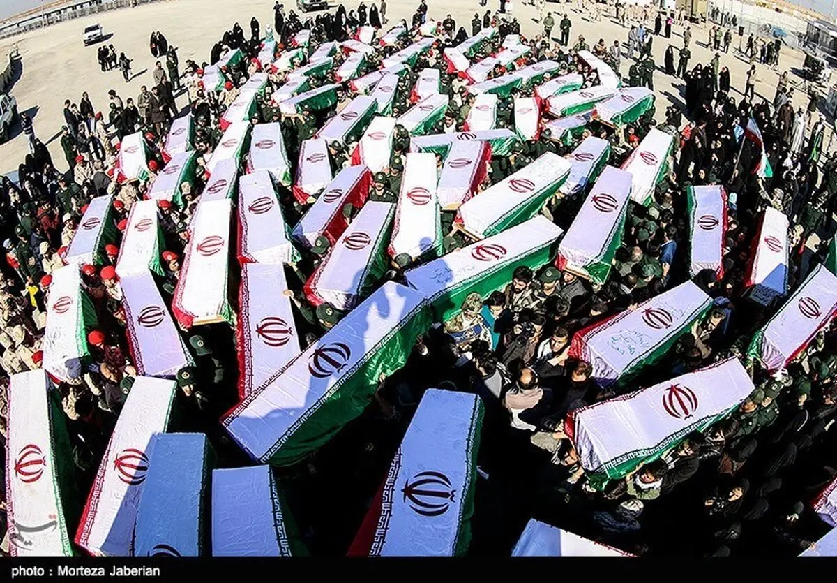 آئین وداع با شهدای تازه تفحص شده در هفتگل برگزار شد‌