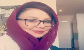 عکس نصفه و نیمه بهنوش بختیاری و همسرش