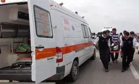 واژگونی آمبولانس و مصدومیت ۶ نفر در محور کامیاران _کرمانشاه