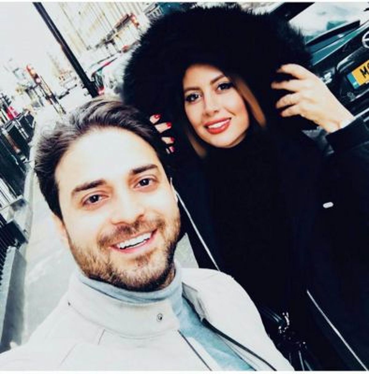 عکس جدید بابک جهانبخش و همسرش
