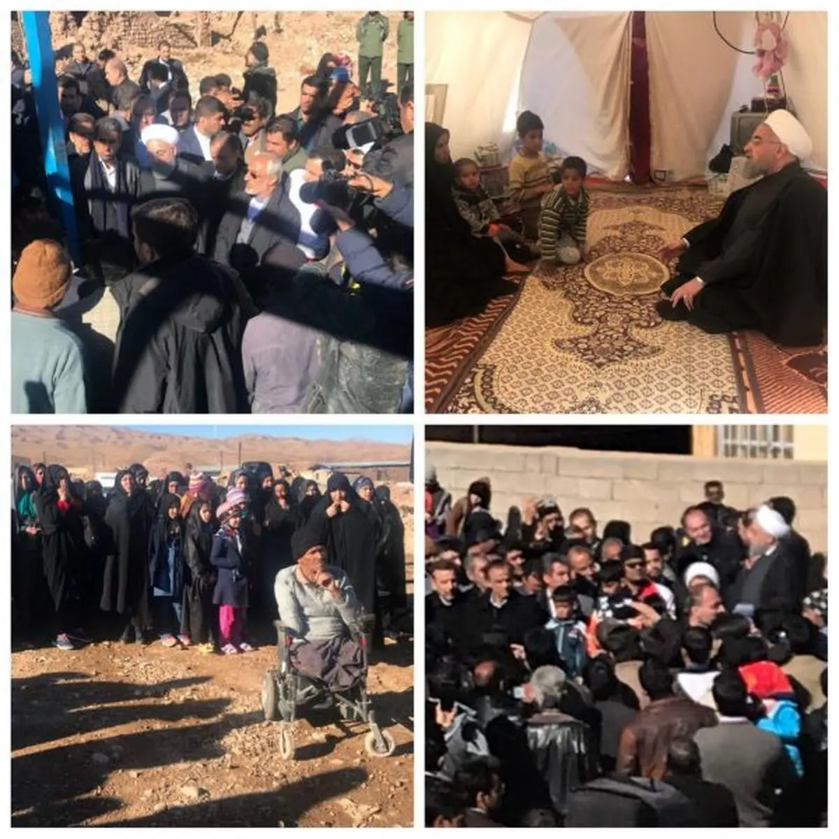 تشکر رئیس جمهوری از صبر و تحمل زلزله زدگان استان کرمان/ تیرماه 97اتمام بازسازی