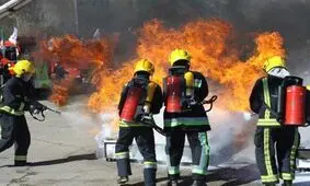 آتش سوزی در ساختمان هشت طبقه در خیابان ولیعصر