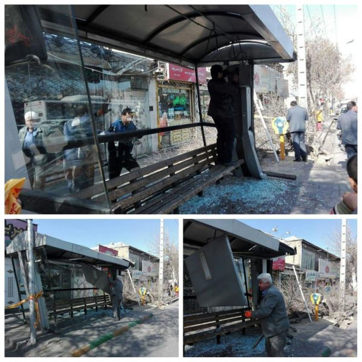 ایست قلبی راننده اتوبوس حادثه ساز شد + عکس