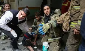 عکس/ آتش سوزی در ساختمان وزارت نیرو