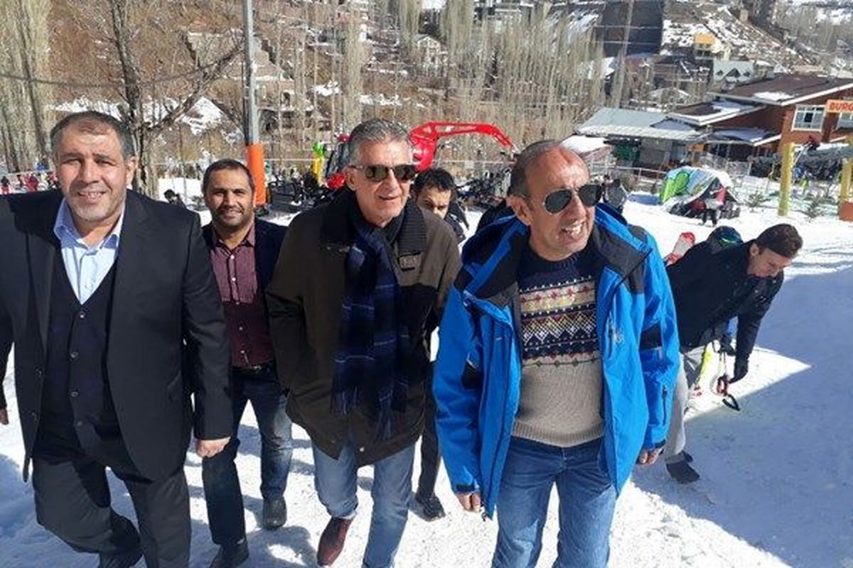 تصاویری از کیروش و کادر فنی تیم ملی در پیست دربندسر