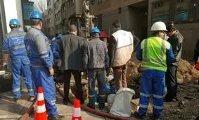 فیلمی از تلاش آتش‌نشانان در محل ساختمان وزارت نیرو