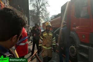 گزارش تصویری/ آتش سوزی در ساختمان وزارت نیرو