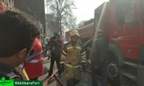 گزارش تصویری/ آتش سوزی در ساختمان وزارت نیرو