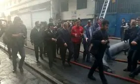 محسن هاشمی: انشاءالله آتش خاموش می‌شود/ طبقات منهای 4و 5 را پر آب کرده‌اند