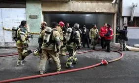 ۱۲ نفر در در آتش سوزی ساختمان وزارت نیرو مصدوم شدند