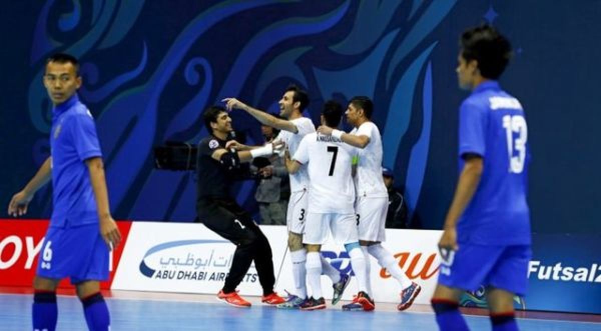 صعود فوتسال ایران به نیمه نهایی با گلباران تایلند
