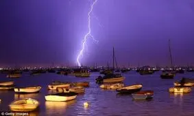 گرمایش زمین احتمال وقوع رعد و برق را کم می کند