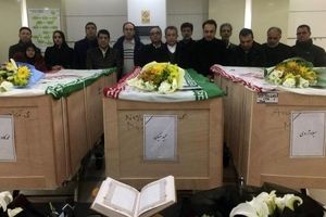 عکس/ آماده‌سازی پیکر جان‌باختگان حادثه سانچی در شانگهای جهت انتقال به تهران