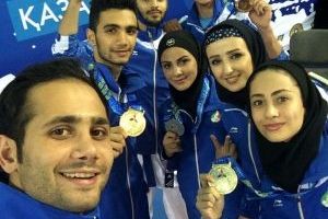 حضور چهار گیلانی در مسابقات لیگ جهانی کاراته در امارات