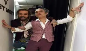 احمد مهرانفر و ارژنگ امير فضلى با گريم هايى متفاوت