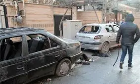 تصاویر تخریب خودروها و منازل مردم توسط دراویش