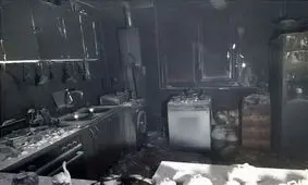 سوختگی مرد و زن جوان بر اثر حریق در شهرک مشیریه + تصاویر