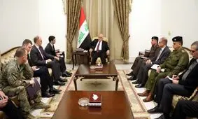 تاکید العبادی بر لزوم پایان دادن به تنش‌های منطقه‌ای در دیدار با معاون وزیر دفاع آمریکا