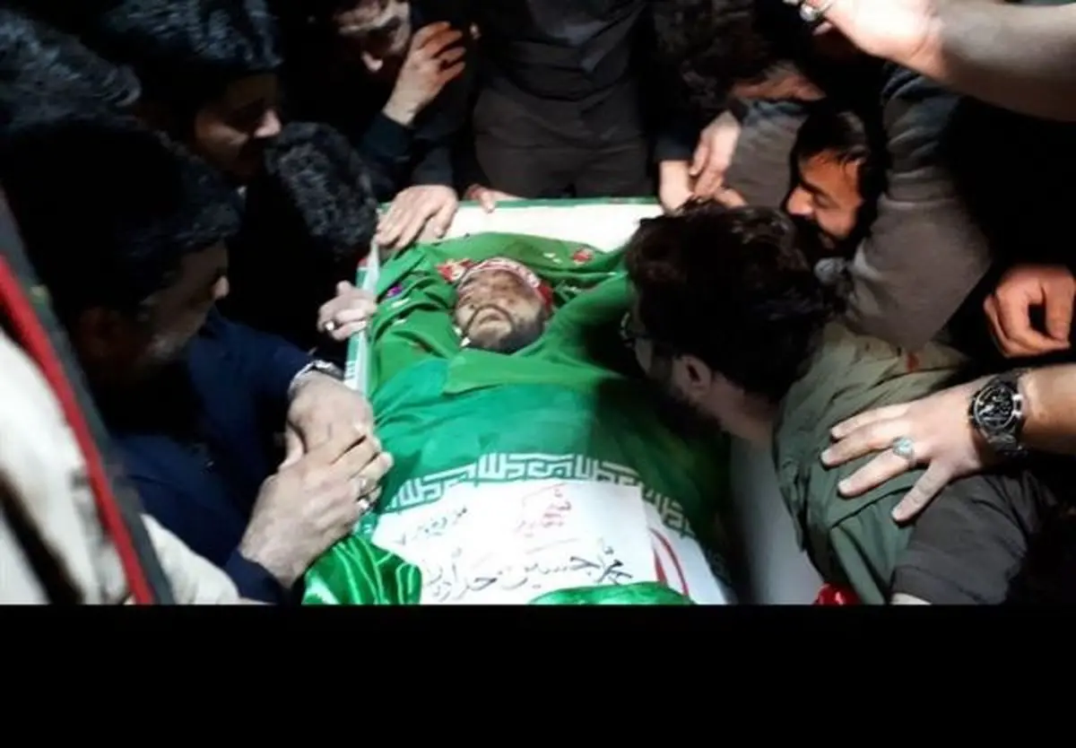 مراسم تشییع شهید بسیجی محمدحسین حدادیان+فیلم