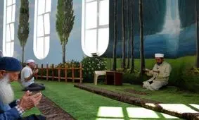 مسجدی که دست‌کمی از باغ‌های بهشتی ندارد +تصاویر