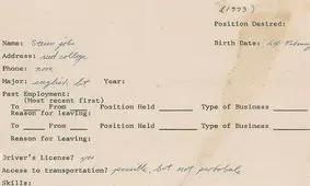 اولین درخواست استخدامی استیو جابز حراج شد