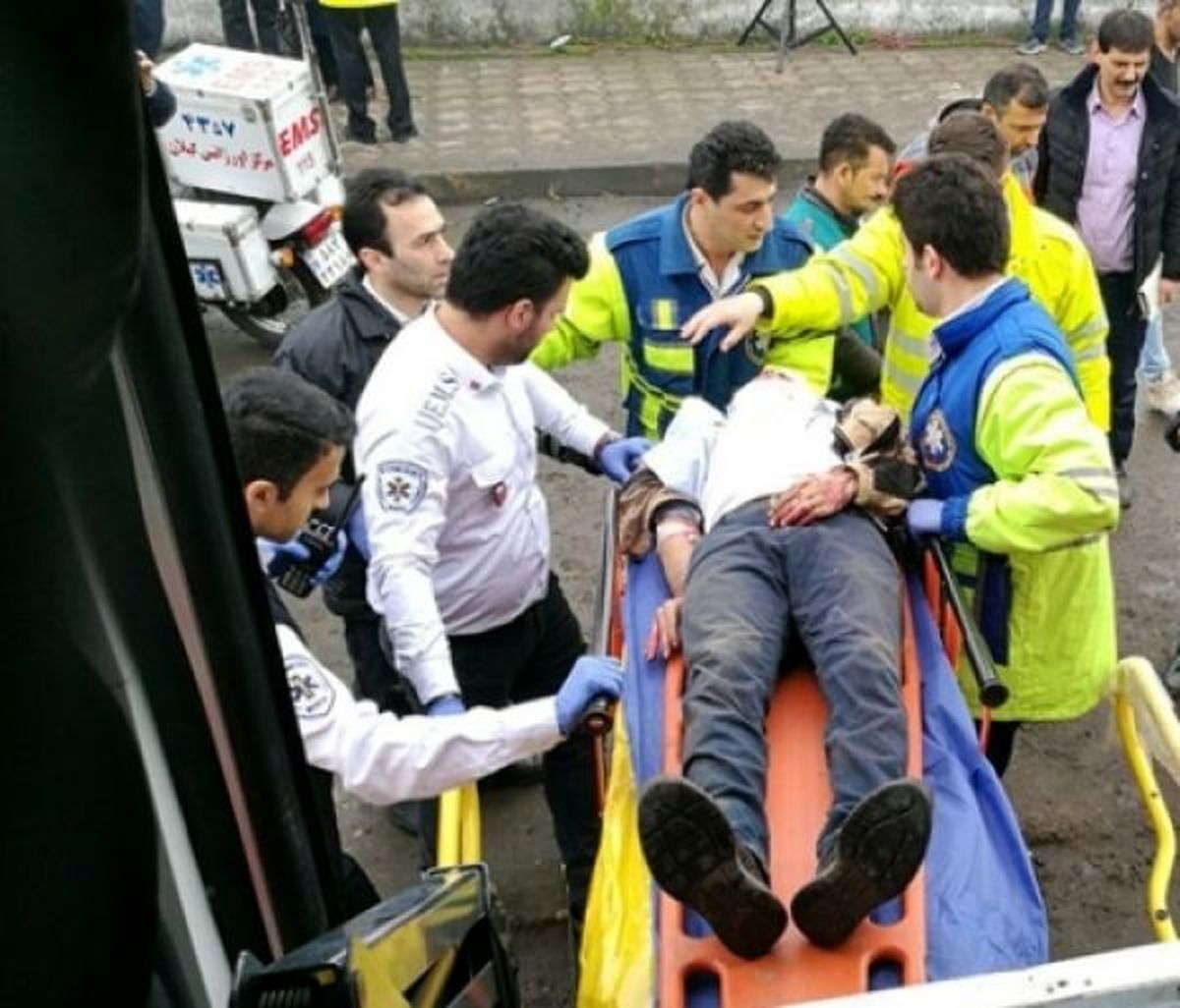 مانور تصادفات شهری از صحنه حادثه تا بیمارستان در گیلان
