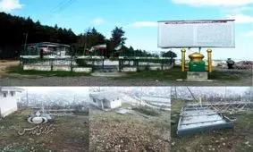 وضعیت اسفبار حرم مطهر شهدای گمنام تالش با گذشت بیش از 15 سال