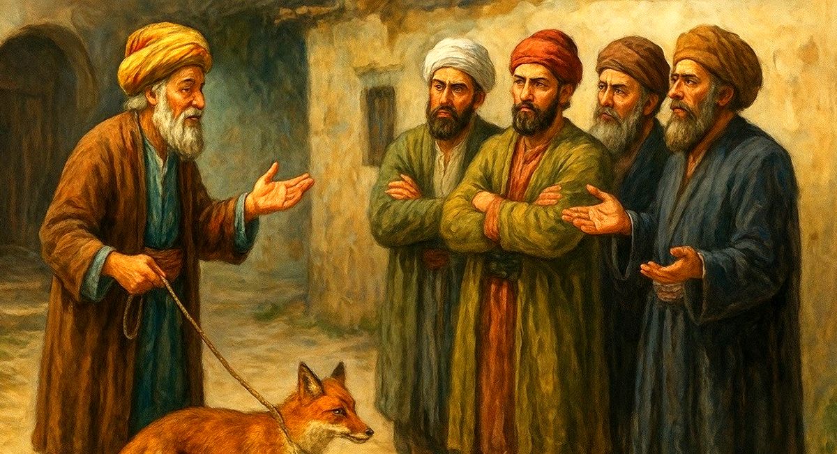 حکایت ملانصرالدین معجزه گر/ روباه سخنگو، نی زندهکننده و تاجران فریبخورده
