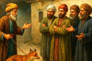 حکایت ملانصرالدین معجزه گر/ روباه سخنگو، نی زنده‌کننده و تاجران فریب‌خورده