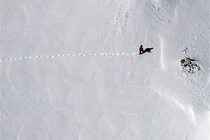 جدیدترین عکس لاشه هواپیمای تهران-یاسوج در میان سه متر برف