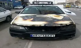 سوختن وانت خودرو بر اثر داغ شدن