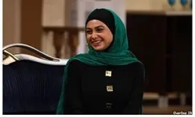 جشن تولد آزاده صمدی سر صحنه فیلم مدیری +عکس