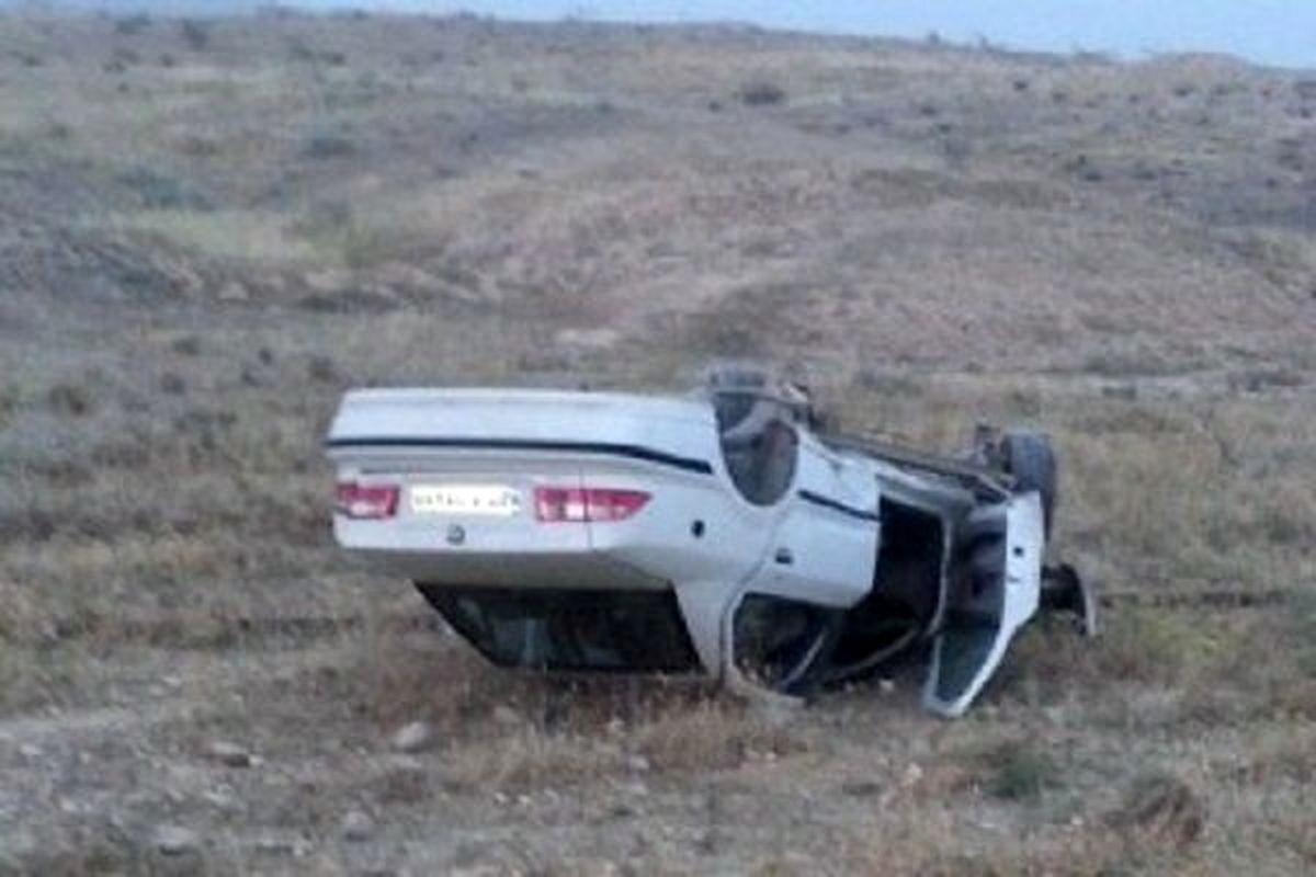 خودروی سمند در جاده خاوران واژگون شد/پسر ۸ ساله فوت کرد