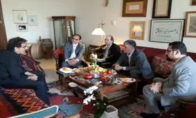 دیدار نوروزی وزیر ارشاد و شهرام ناظری/ بازدید از نمایشگاه موزه هنرهای معاصر