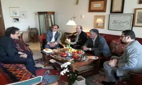 دیدار نوروزی وزیر ارشاد و شهرام ناظری/ بازدید از نمایشگاه موزه هنرهای معاصر