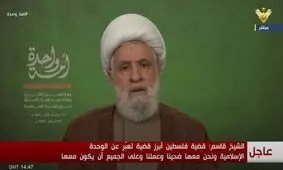 شیخ نعیم قاسم: تجاوز به قطر بخشی از پروژه «اسرائیل بزرگ» است