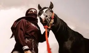  اولین زن شوالیه در عربستان/ ویدئو
