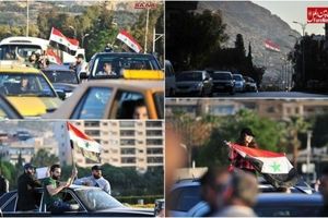 پرچم ایران در دمشق به اهتزاز درآمد