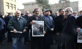 تصاویری از حضور سینماگران در مراسم تشییع آیت‌الله هاشمی