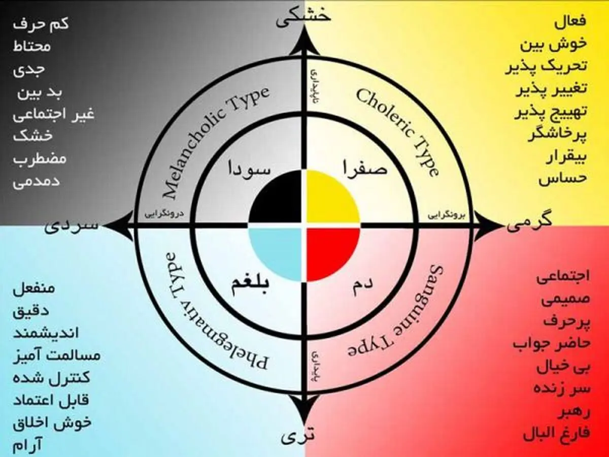 صفرا، دم، بلغم یا سودا... طبع شما چیست؟